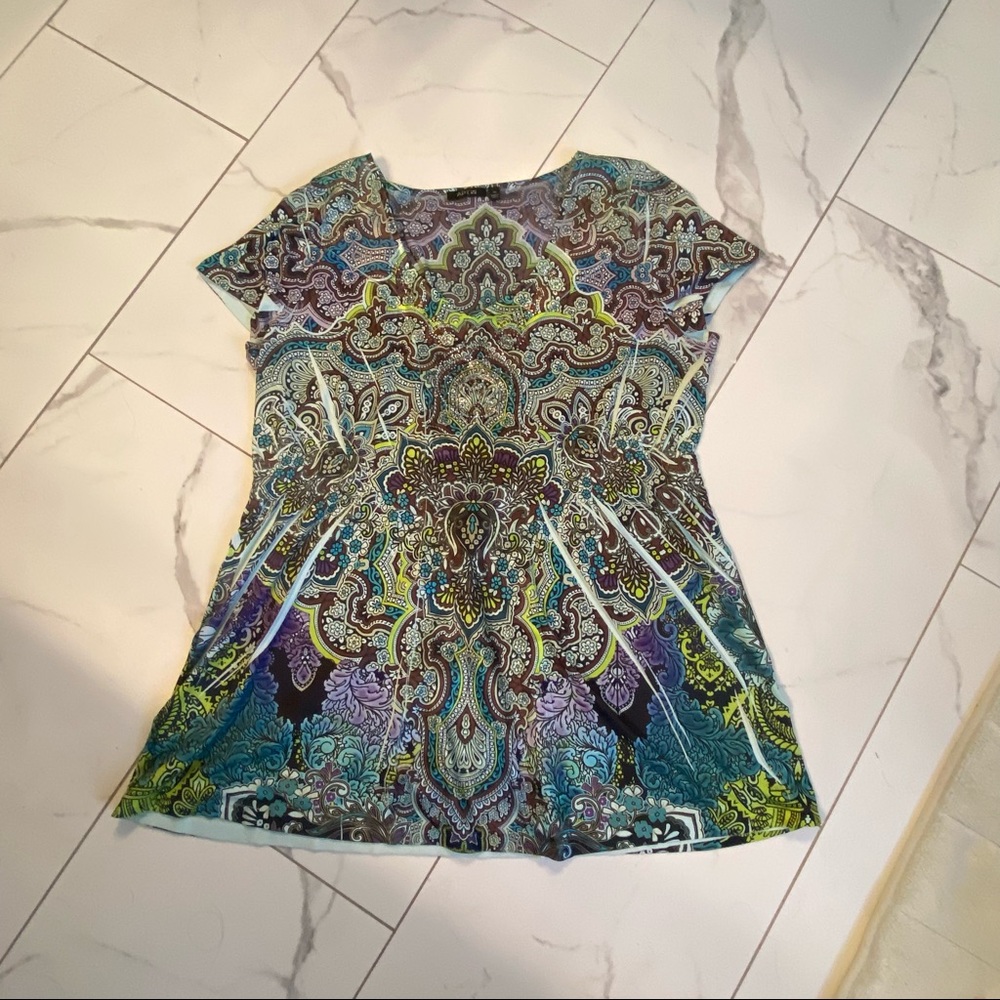 Apt 9 XL Ladies Jeweled Top